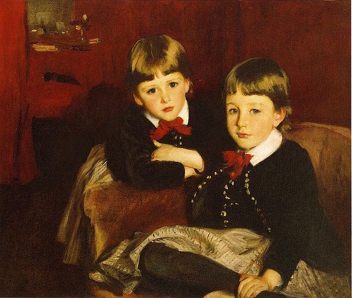 Sargent John Singer Portrait of Two Children aka The Forbes Brothers